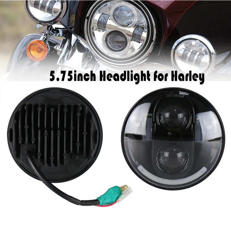 

Onever Eco Friendly Adjustable Modes New Waterproof Motorcycle Headlight 5.75inch Two Modes Motorcycle Front Spotlight