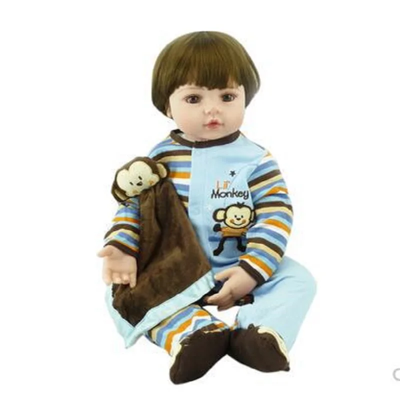 60 см Reborn Baby Dolls силиконовые реалистичные куклы для мальчиков и девочек bebe