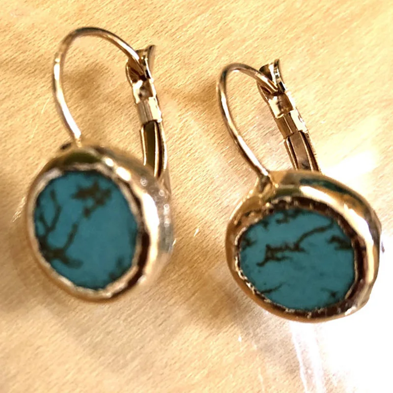 

Vintage Coconut Dangle Earrings For Women Trendy Creative Unique Unusual Geometric Drop Earrings Female Fashion Jewelry Gift New