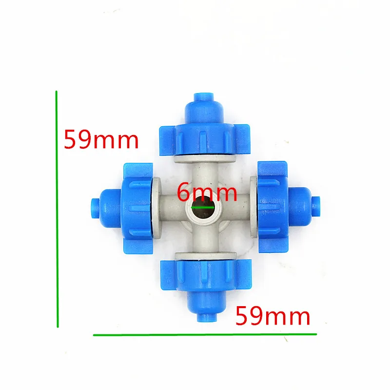 Синий распылитель крестовой подвесной сборный разбрызгиватель для садовых
