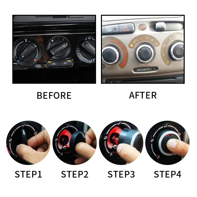 3 шт./компл. для Toyota ac Ручка воздушный Кондиционер Переключатель управления