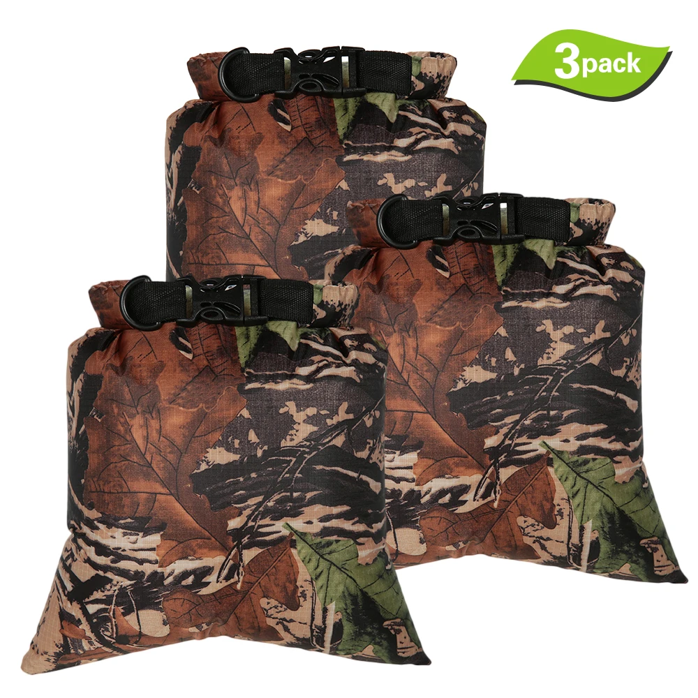 Camouflage 1 3 шт. 8L на открытом воздухе водонепроницаемая сумка, для плавания сумка для хранения пляжная сумка Сухой мешки смартфон Камера сумки для хранения для дрифтинга водные виды спорта - Цвет: Camouflage 1