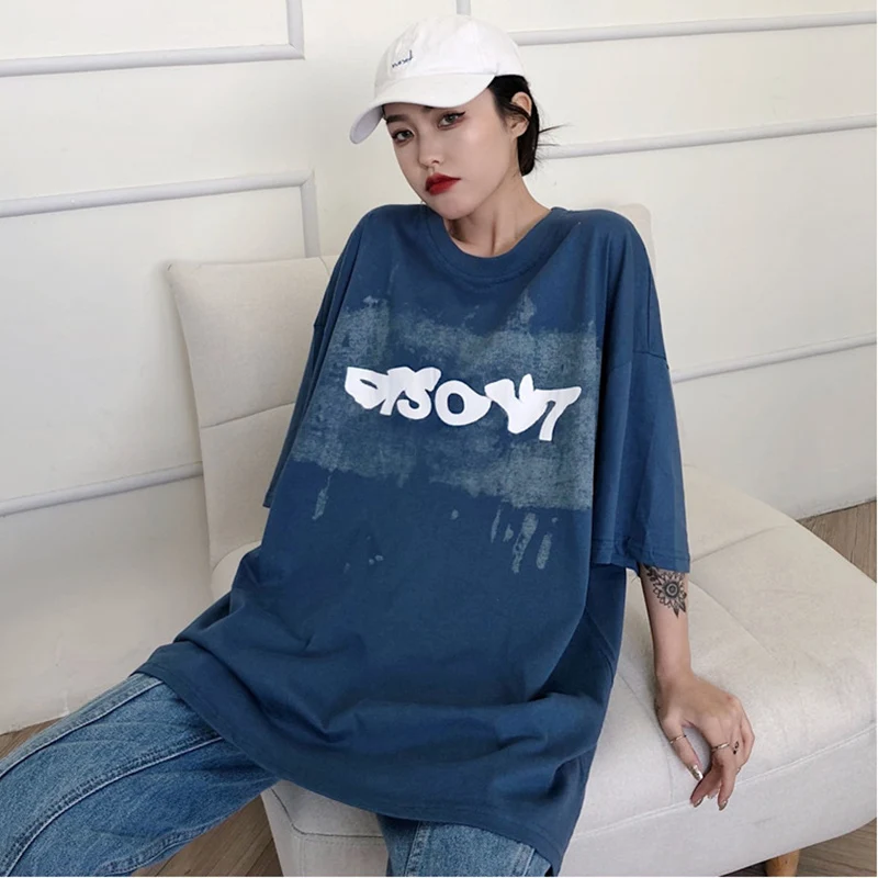 Винтажная футболка в японском стиле с завязкой и коротким рукавом для женщин 2021