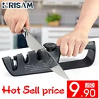 Угловая Регулируемая точилка для ножей, инструмент для заточки, 3 этапа, точильный камень для ножниц, Профессиональный кухонный шлифовальный камень для ножей