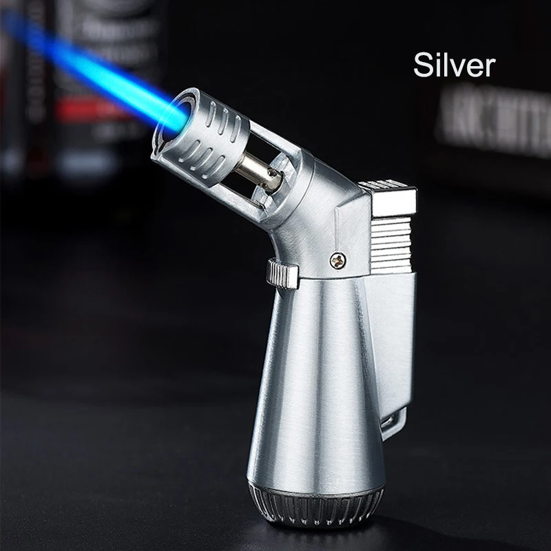 

Прикуриватель, ветрозащитный пистолет-распылитель синего цвета с замком, аксессуары для курения пламени