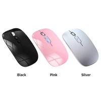 plug and play usb rechargeable for laptop pc portable compatible 5 1 wireless mouse home office quiet 2 4g dual modes