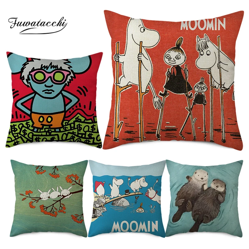 Наволочка для подушки с изображением собаки Мультяшные животные | Дом и сад