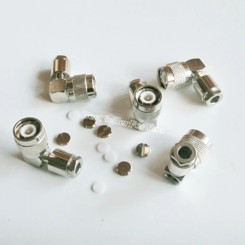 1 шт. разъем TNC штекер прямоугольный зажим RF для коаксиального кабеля LMR195 RG58 RG400 RG142