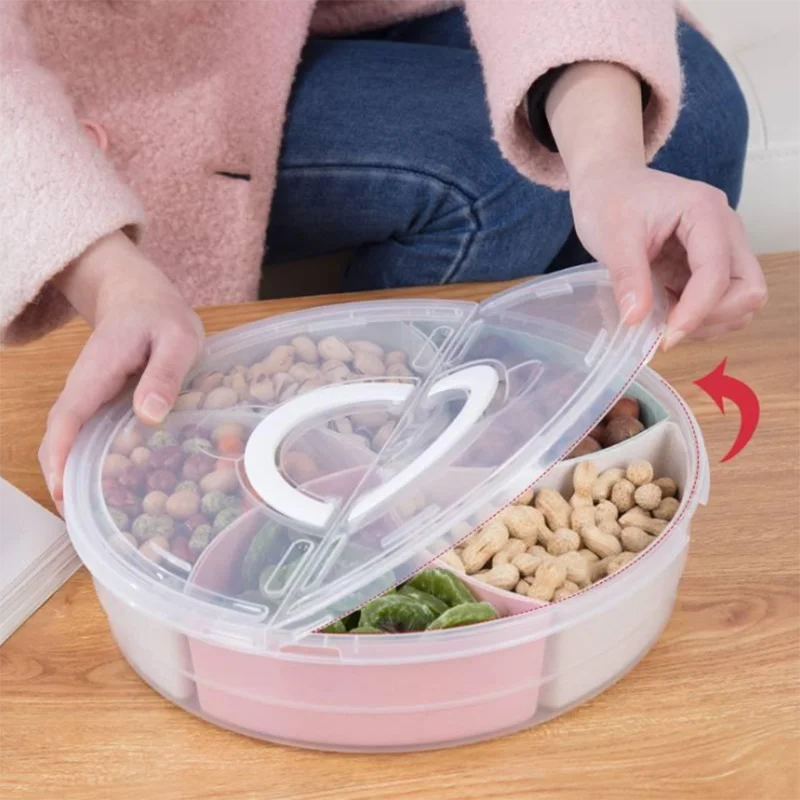 Портативный лоток для сладостей и закусок многофункциональная коробка фруктов с