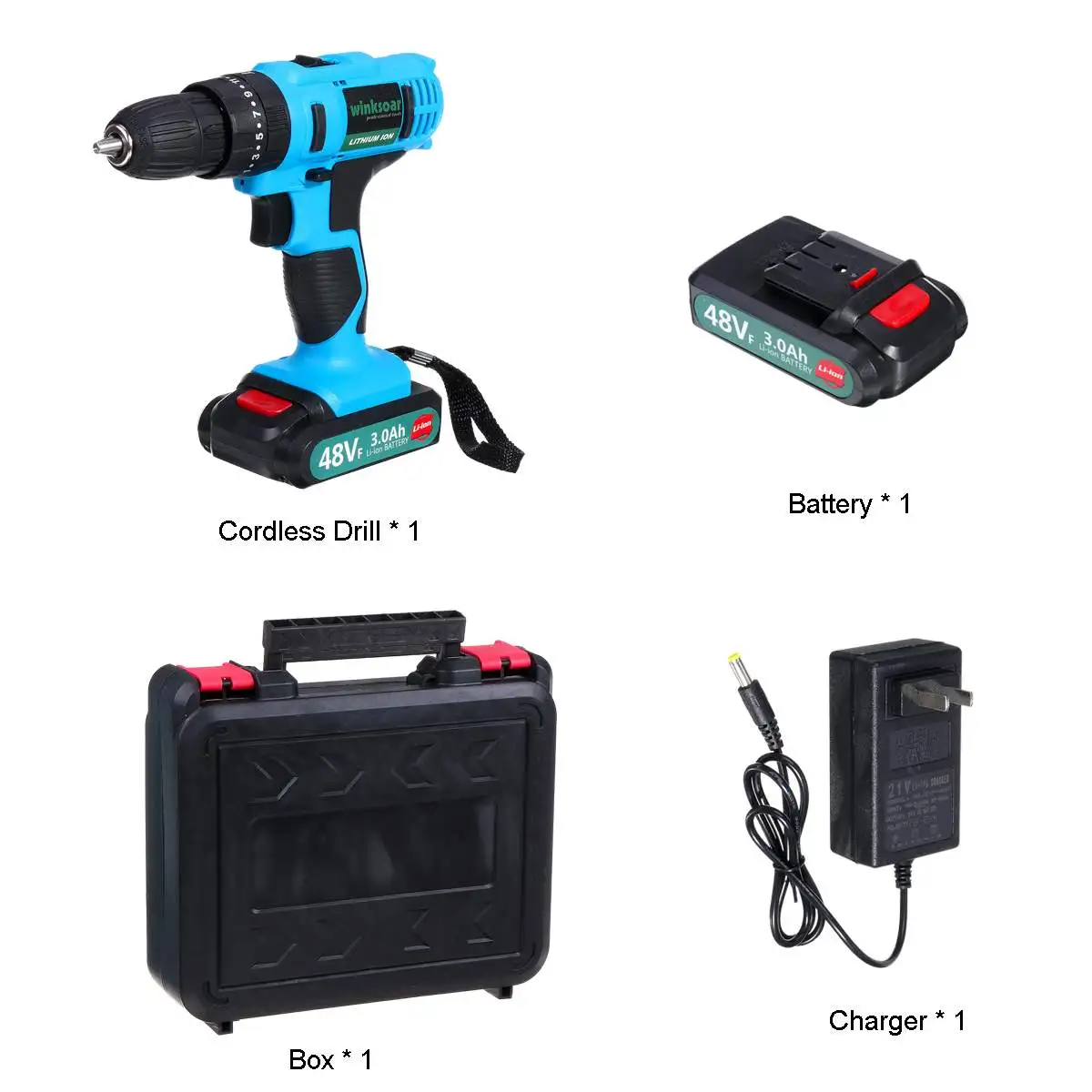 1 battery 48VF Беспроводная электрическая дрель молоток Ударная отвертка ручная мини-дрель 25+ 1 высокий крутящий момент перезаряжаемый литий-ионный аккумулятор электроинструмент - Цвет: 1 battery