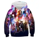 Одежда для мальчиков и девочек, с изображением супергероев, в стиле Харадзюку, классический, с Халком и пауками, с 3d принтом, детская одежда, мультяшная Толстовка