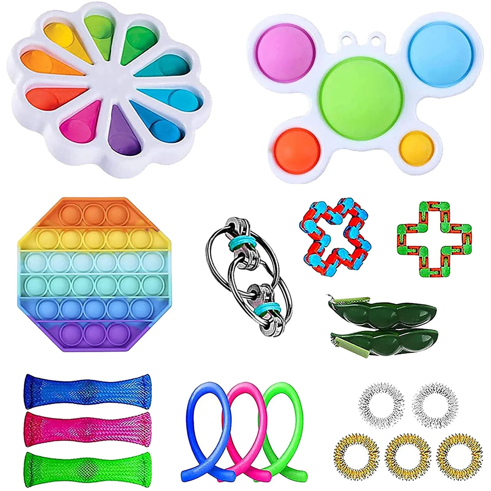 

23-30Pcs Fidget Toy Set Cheap Sensory Fidget Toys Pack for Kids or Adults Decompression Toy fidjets toys pack
