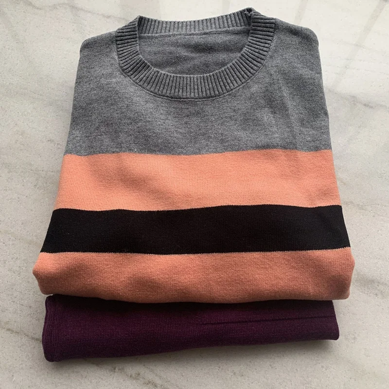 Новый осенний трикотажный спортивный костюм со свитером Женский комплект из 2