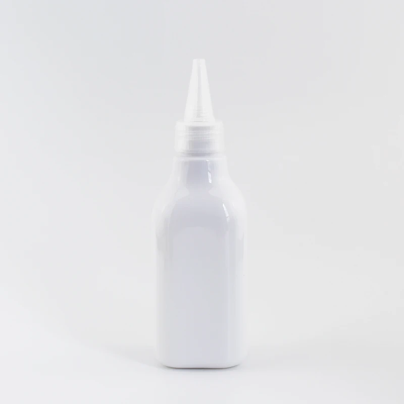 Jooray 200 мл заостренный рот пластиковые контейнеры для косметики E-Liquid квадратная пластиковая бутылка с белой прозрачной черной крышкой 200cc емкость 30 шт - Цвет: White Bottle Clear