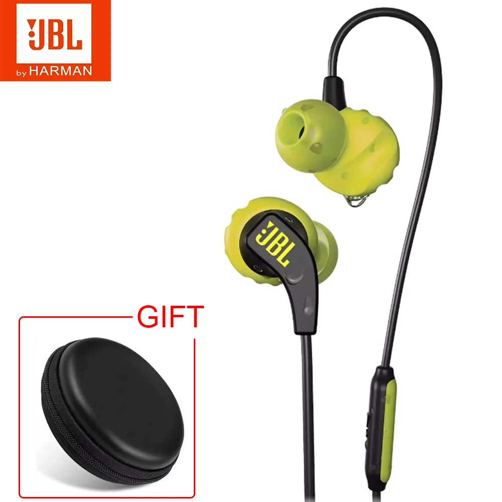 Проводные спортивные наушники вкладыши JBL выносливость RUN 3 5 мм IPX5