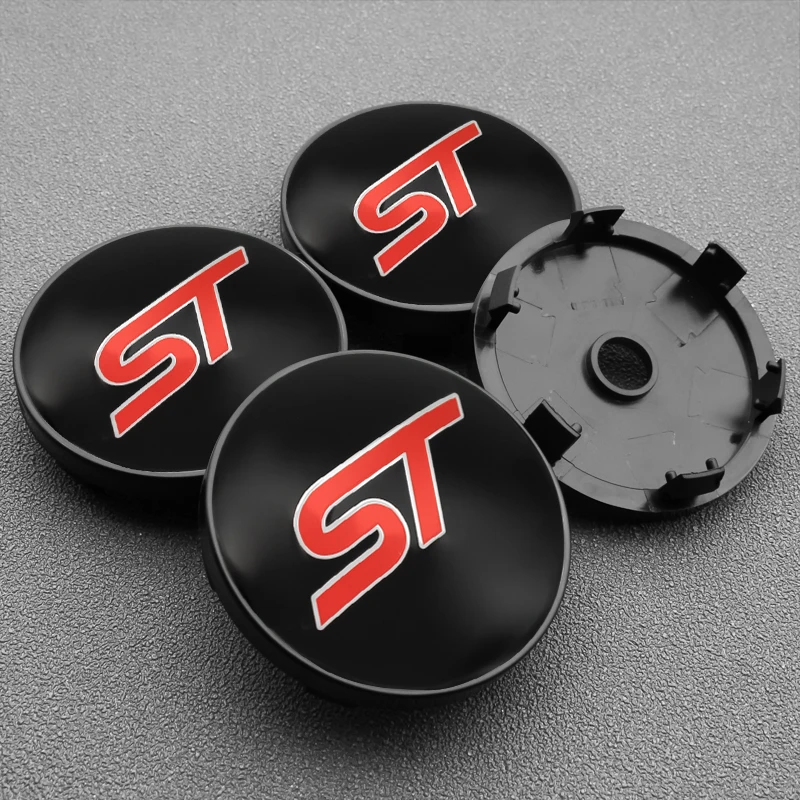 4 шт. 56/60 мм Центральная втулка колеса автомобиля крышки ST эмблема Стикеры