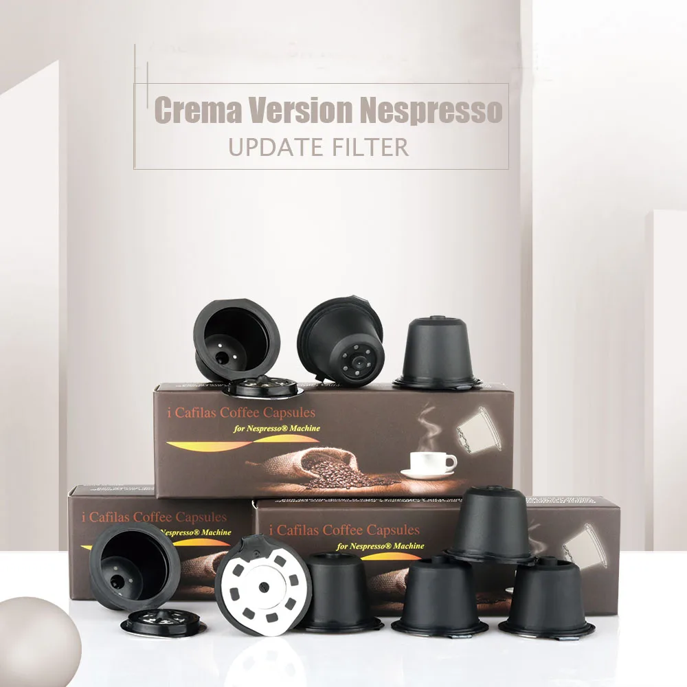 Новая версия Crema Nespresso из нержавеющей стали многоразовые кофейные капсулы трамбовочные кофейные капсулы для машины Nespresso