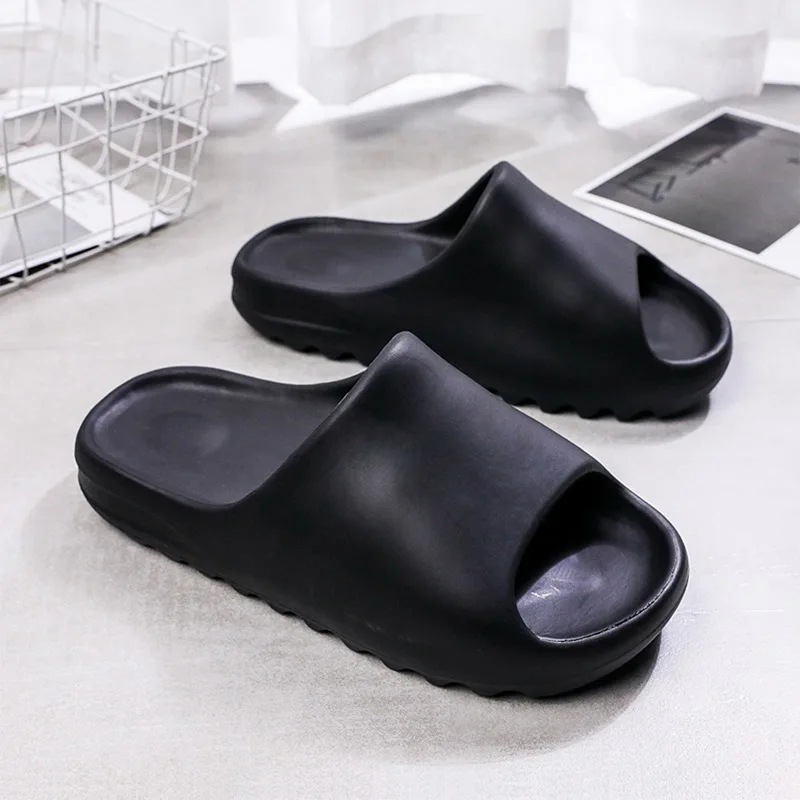 

Summer Slippers Women Men Indoor Eva 2021 Cool Soft Bottom Sandals Trend Slides Light Beach Shoes Slippers Home Big Size 45