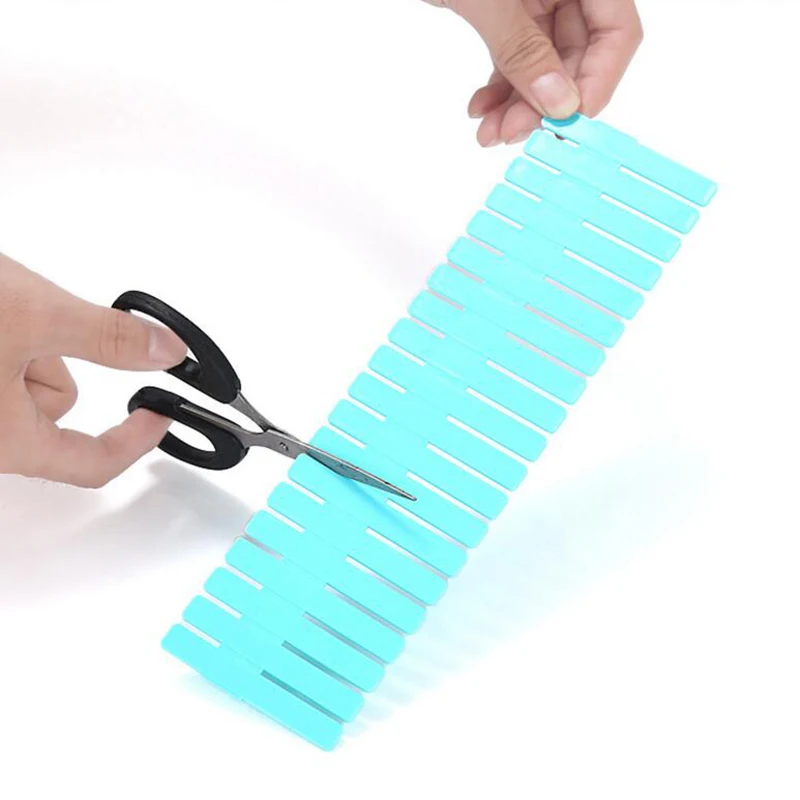 

4pcs/lot Adjustable Drawer Separator Plastic DIY Divider Clapboard Household Space-saving Tool Underwear Socks Storage Organizer