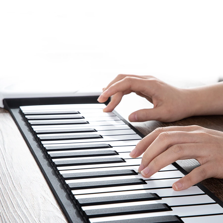 Electronic Hand Rolled Piano 88 Key Soft Keyboard Professional Piano Portable Home Practice Beginner Synthetiseur Entertainment
