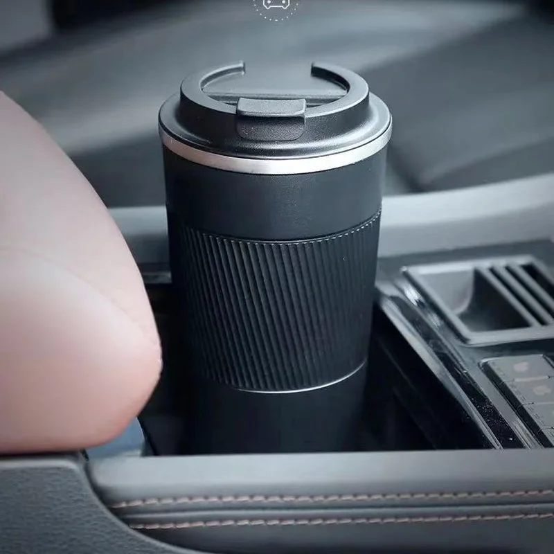 

380ml/510ml Coffee Thermos Mug 304 Stainless Steel Vacuum Flask Leak-Proof Non-Slip Thermal Cup Water Bottle for Car Travel