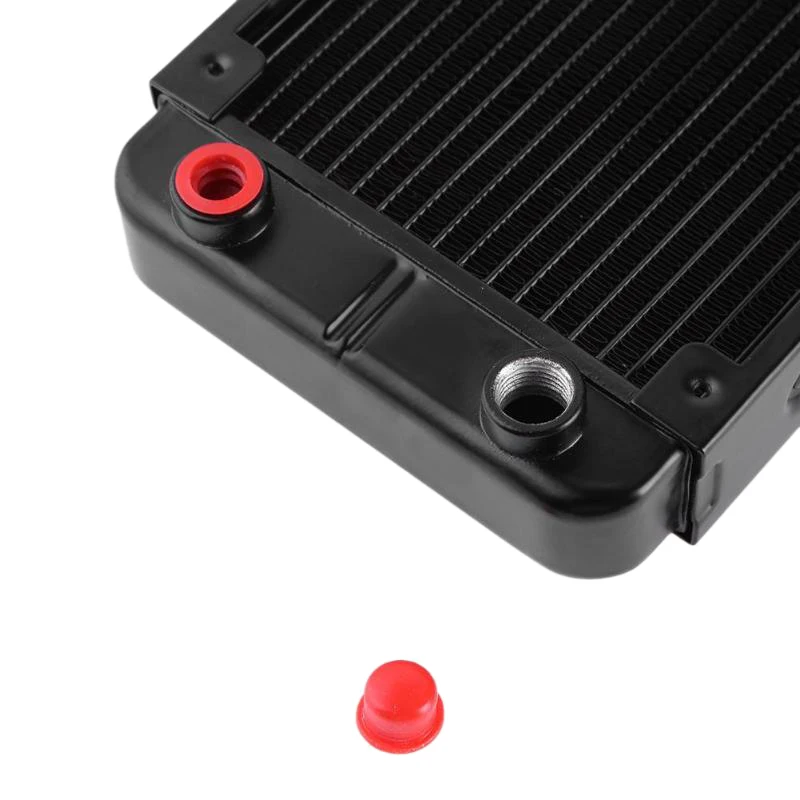 480 мм 18 трубок Алюминиевый компьютер светодиодный процессор водоразрядный