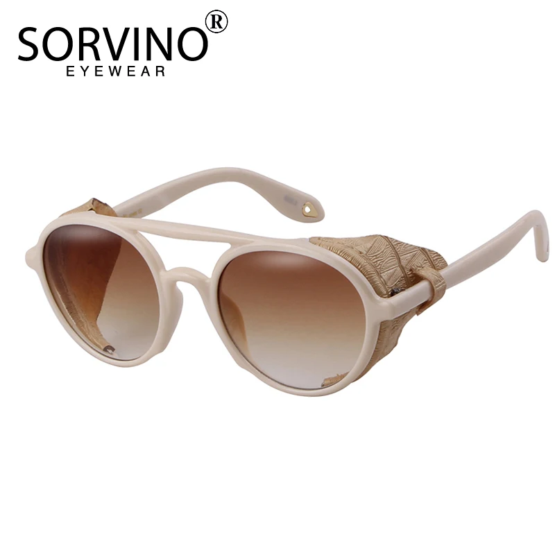 SORVINO Ретро стиль мужские готические овальные солнцезащитные очки женские