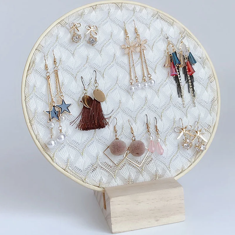 Кружевные креативные серьги Женские Ювелирные изделия рамка для хранения