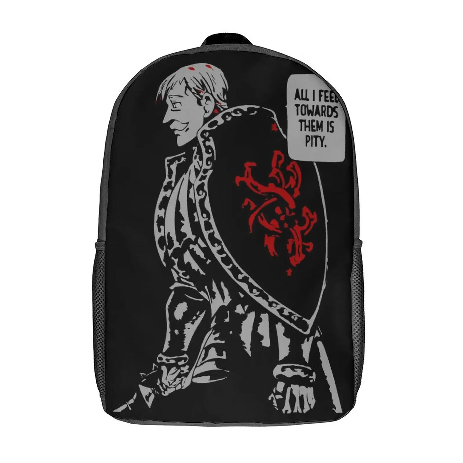 

Escanor Seven Deadly Sins Backpacks Japanese Anime Polyester Festival Girl Backpack Breathable Cool Bags