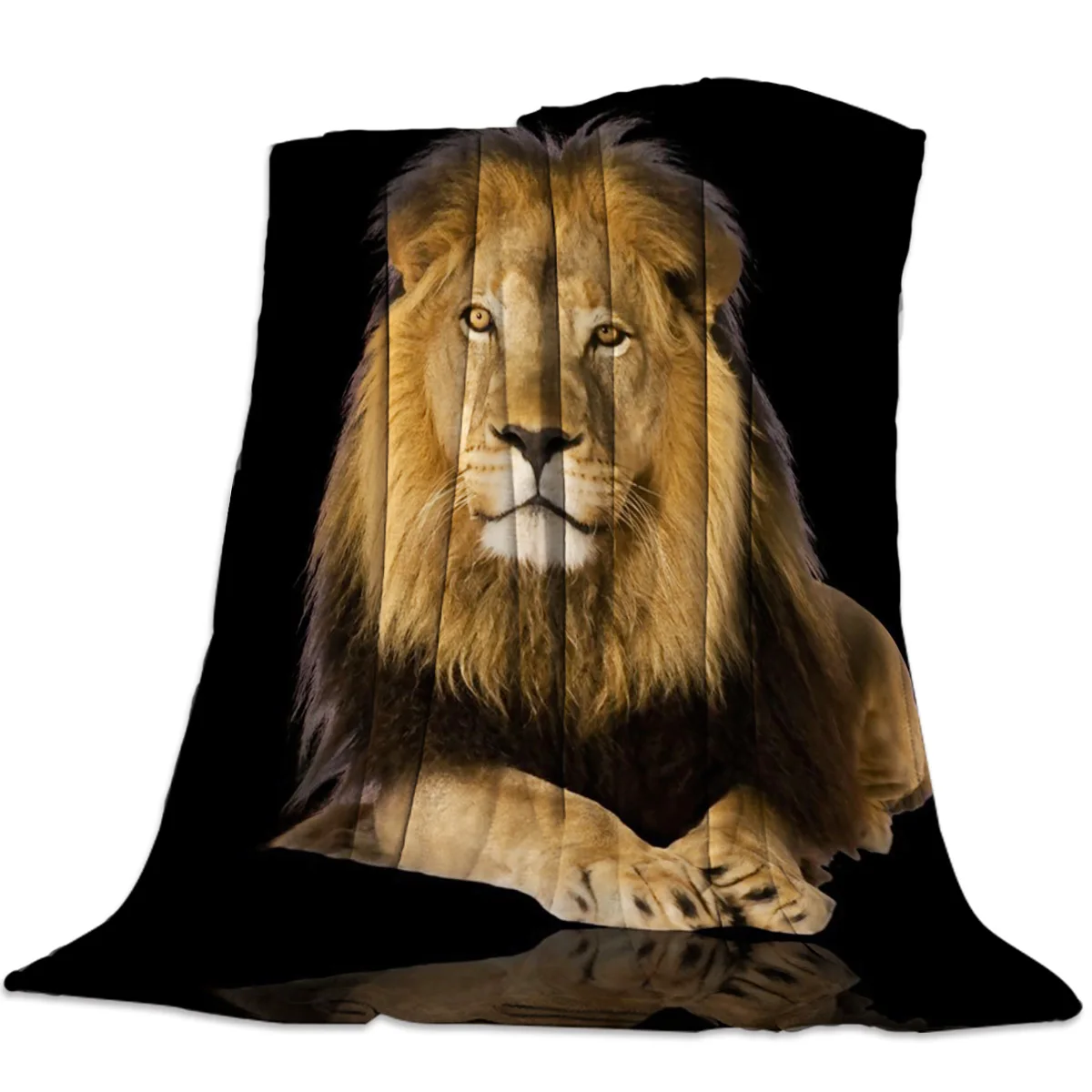 Покрывало льва покрывало для путешествий флисовое устойчивый к морщинам