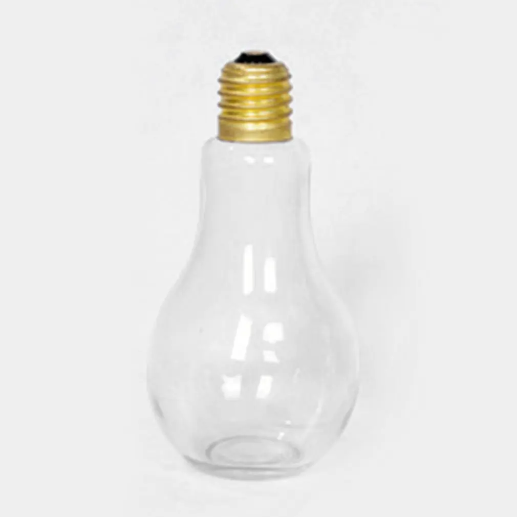 Уникальная летняя бутылка для воды в форме лампочки модная Милая лампа сока