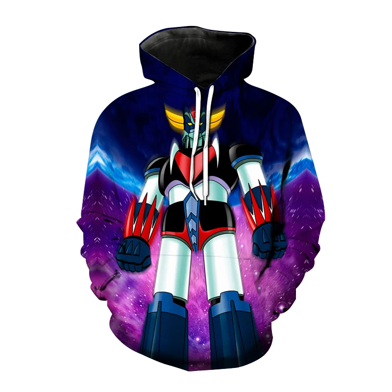 

Goldorak hooded sweatshirt 3d ufo, male and female, children's clothing