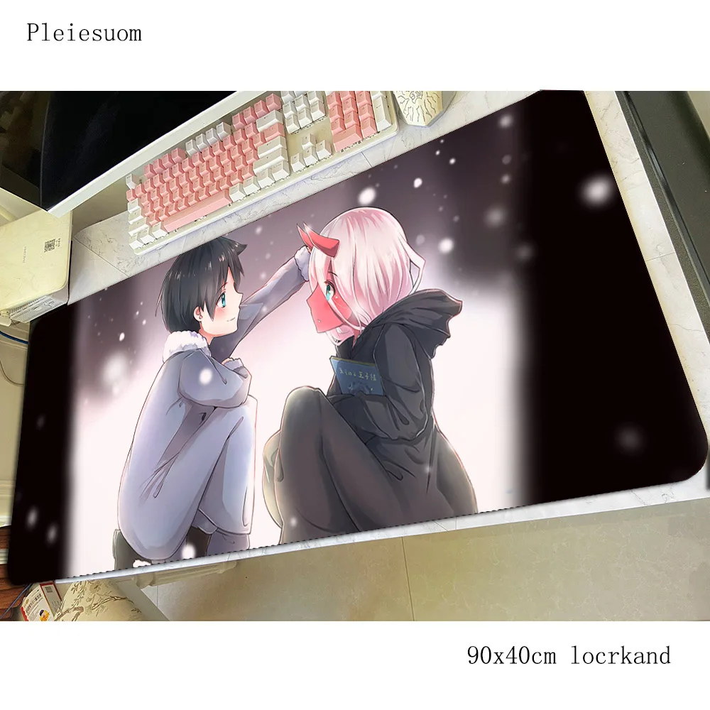 

darling in the franxx padmouse High quality accessory 900x400mm mouse pad gaming enterprise rubber mats keyboard mouse mat gamer