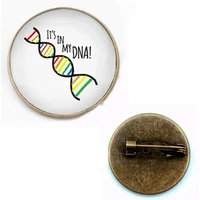sale brooches for dna or rna novelty interesting brooches new elegant design necktie formal rotating graphics badge