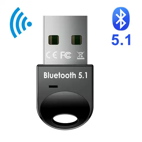 USB Bluetooth адаптер 5,1 Bluetooth приемник USB Bluetooth 5 0 ключ 5,0 BT передатчик aptx мини-адаптер для ПК ноутбука динамика