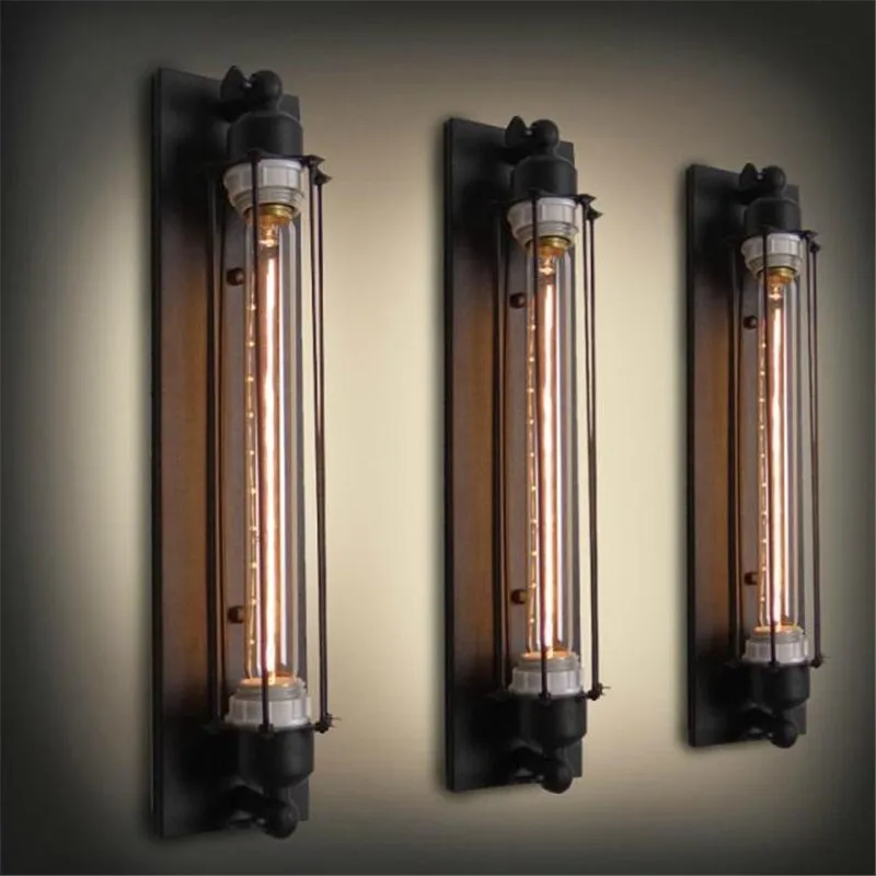 Ретро панк Лофт настенный светильник прикроватный для спальни Бар Настенные