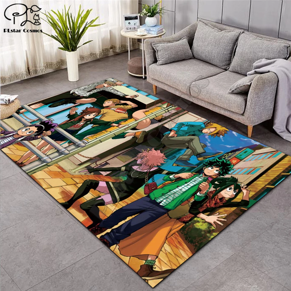 Ковер с мотивом аниме Моя геройская Академия нескользящий напольный коврик 3D