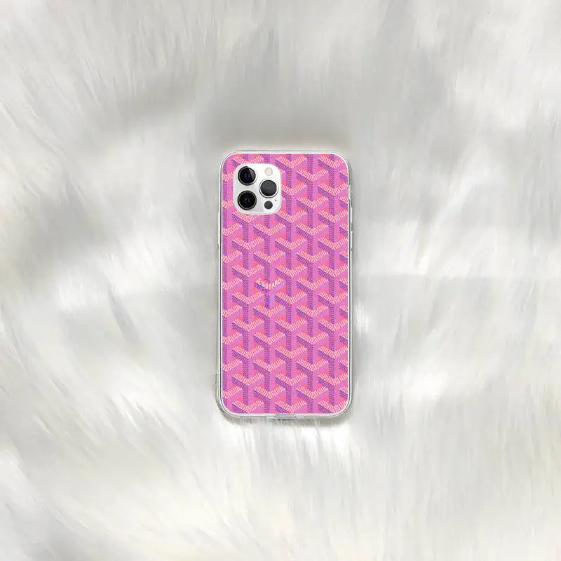 

Etui Luxury Back Trend Hoesjes Goyard Design Phone Case for iphone 6s 7 8plus xr xs max 11 12 pro max mini funds cover