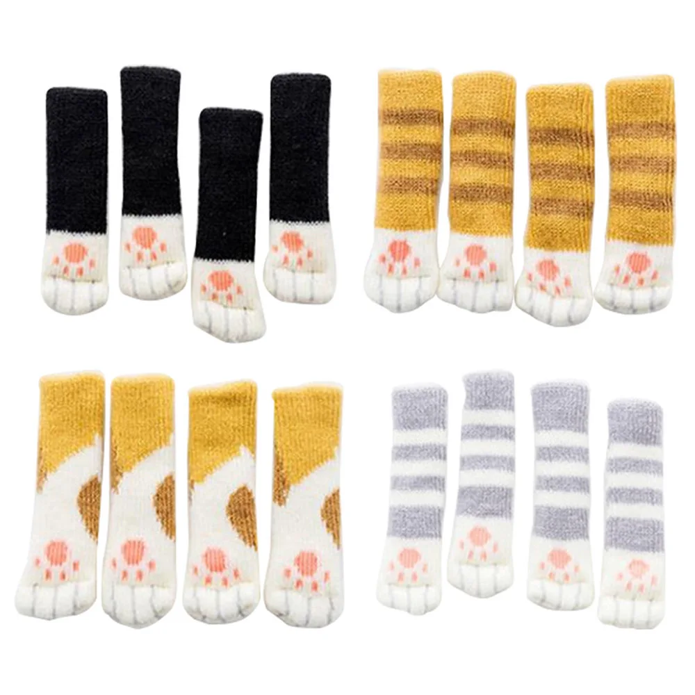 4 шт. чехлы на ножки стула с цветочным принтом|Мебельные ножки| |