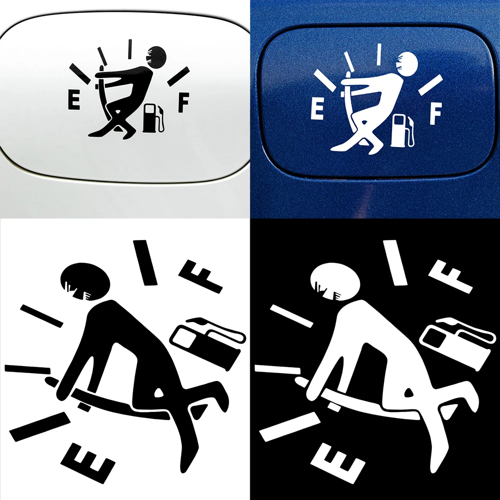 1 шт. Смешные тянуть топливный бак указатель Светоотражающие Виниловая пленка