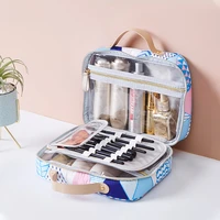 women travel cosmetic makeup organizers bags wash toiletry skin care storage lipstick eyelash brush pouch case accessories stuff