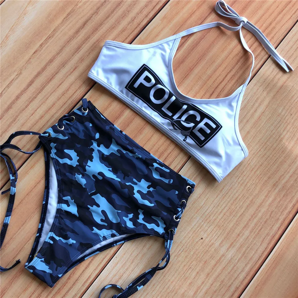 Сексуальный Тропический цветочный/Фруктовый принт высокая талия бикини бандо 2020