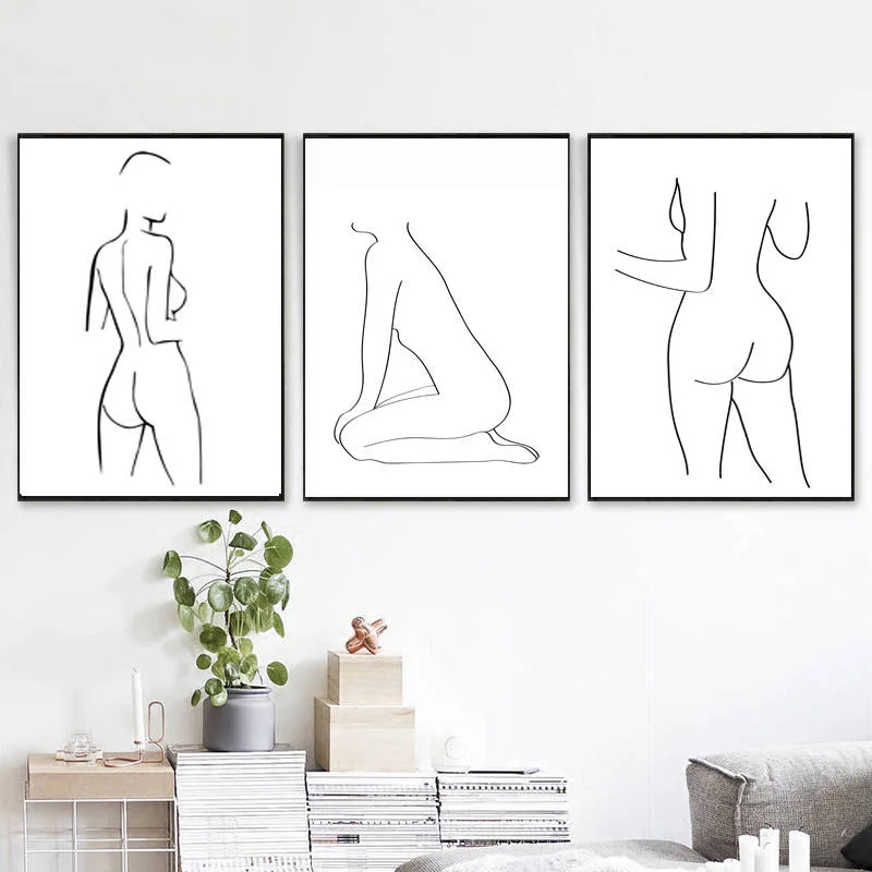 Простой декоративный настенный постер в нордическом стиле с изображением