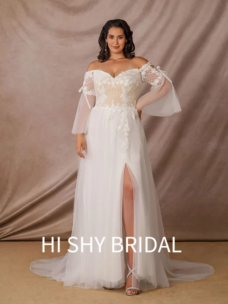 

Hi Shy Bridal 2021 New Luxury Lace Wedding Dresses Suitable for Every Bride Free Tailored Plus Size and Free Shipping