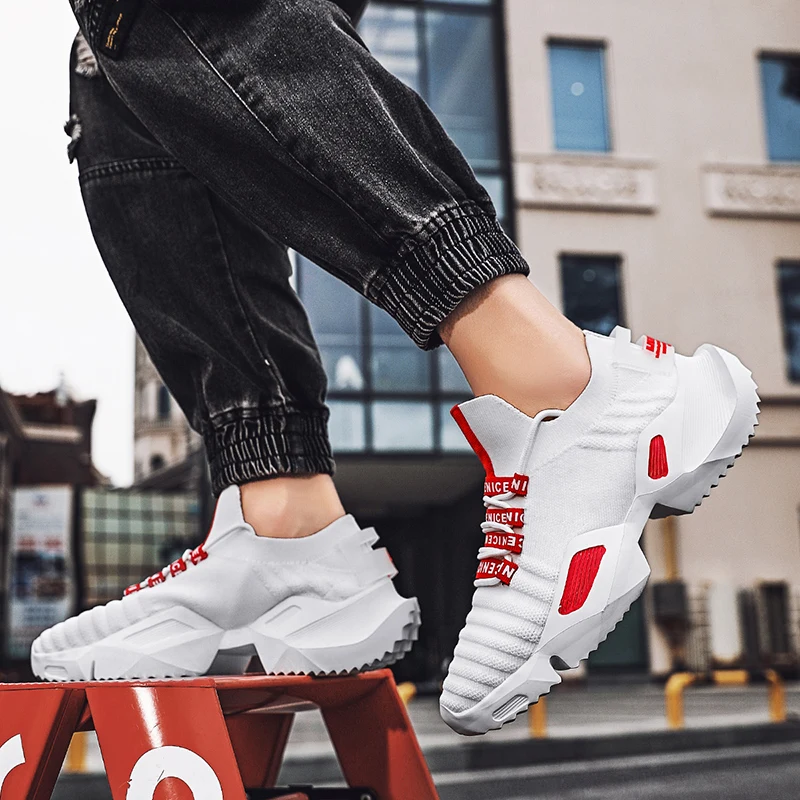 Мужская прогулочная обувь из дышащей кожи на шнуровке для тенниса весны и