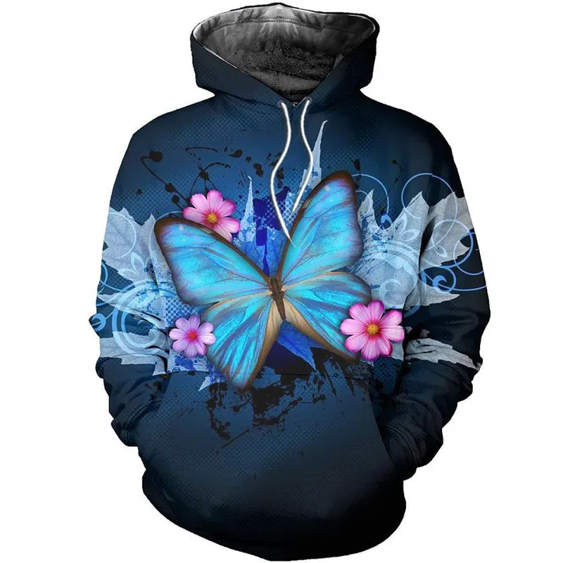 

Fashion 3D printing Butterfly Art Shirt New Hoodie zipper Sweatshirt