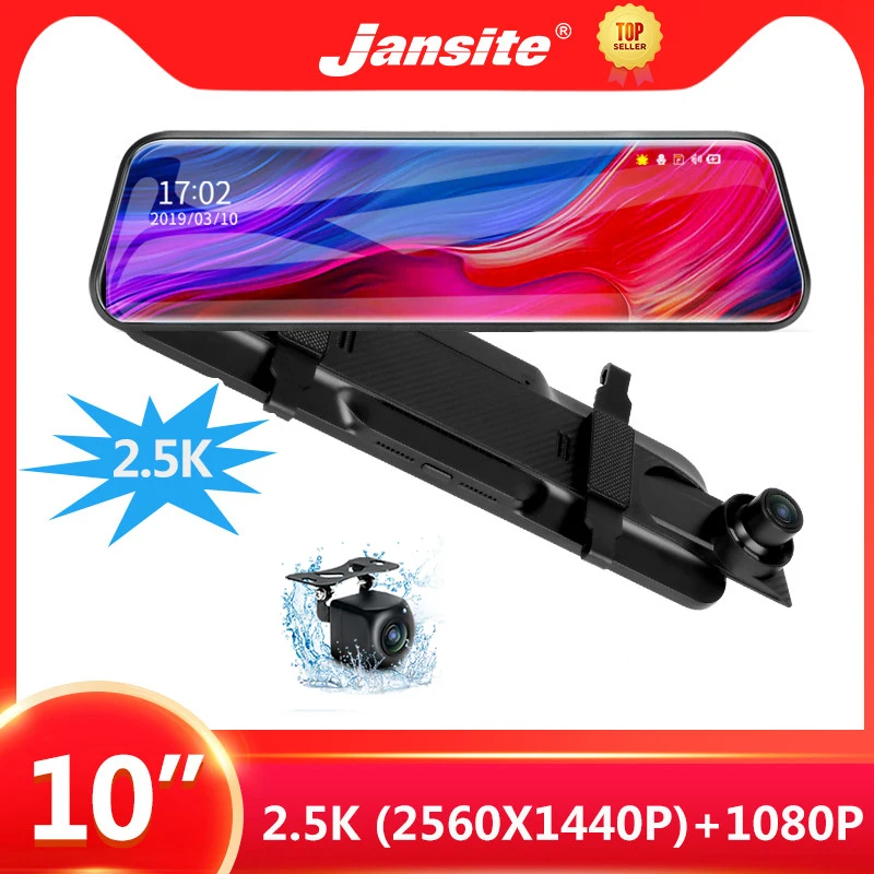 Jansite 10 &quot Автомобильный видеорегистратор с сенсорным экраном потоковая