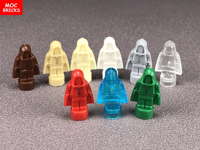 10 штук в партии кубики MOC микро фигурка 16478 1 8 см мини Статуэтка капюшон пустой
