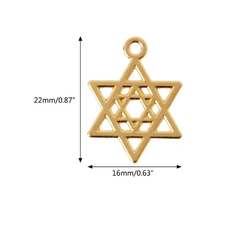 10 шт. шестиугольная звезда рамка из смолы подвеска искусственная смола