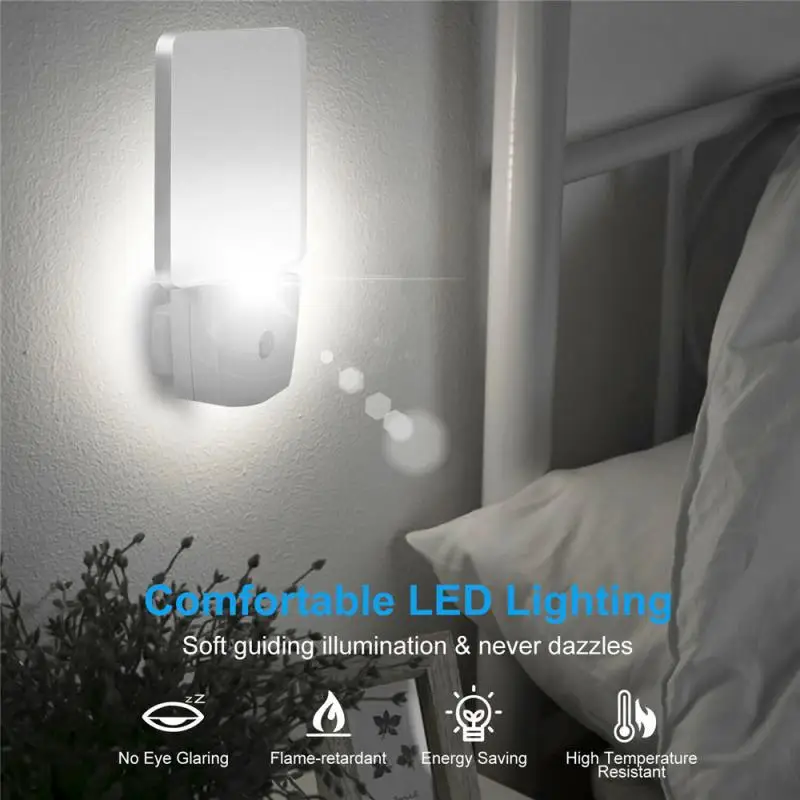

LED Motion Sensor Night Light USB Rechargeable Bedroom Wall Lamp Stairs Intelligent Body Light Sensor Lamp Home Energy-Saving